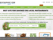 Tablet Screenshot of cobrand.restaurant.com