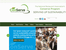 Tablet Screenshot of conserve.restaurant.org